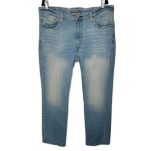 Levi's 514 Jeans Men's 38x30  Classic Straight Leg Light Wash Denim Stretch